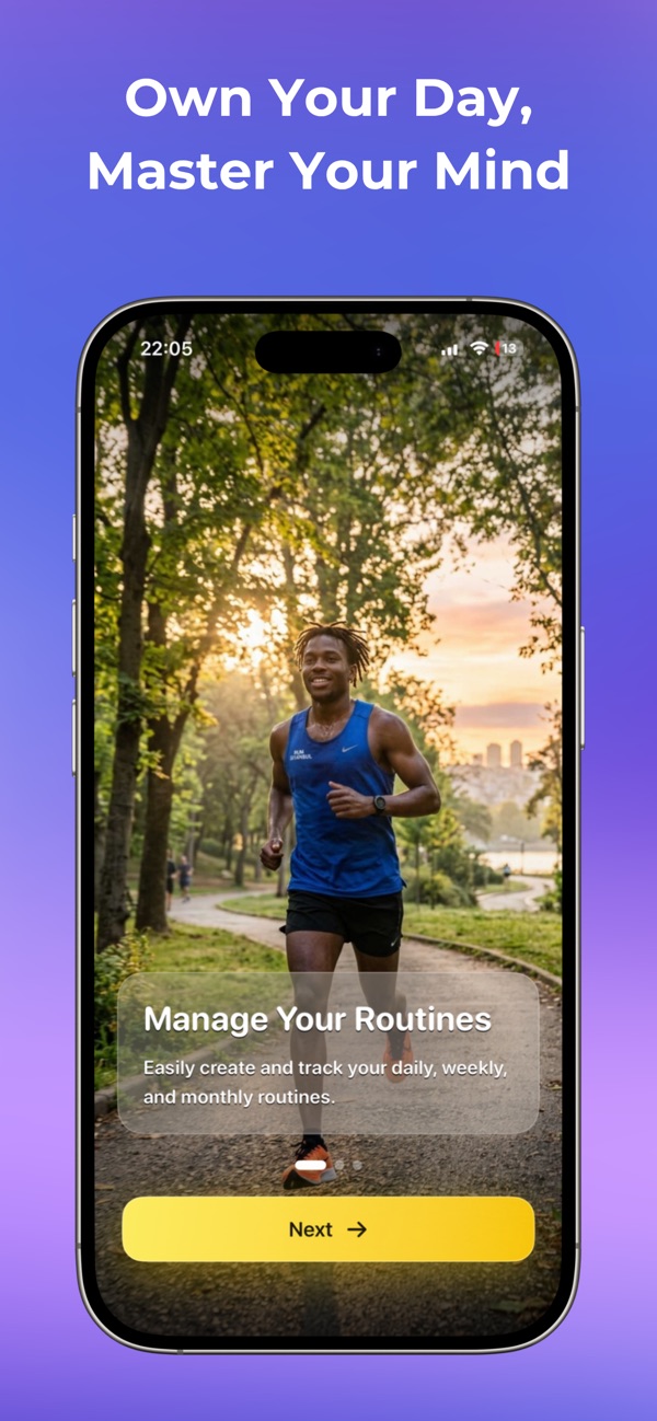Routine Tasks screen 2